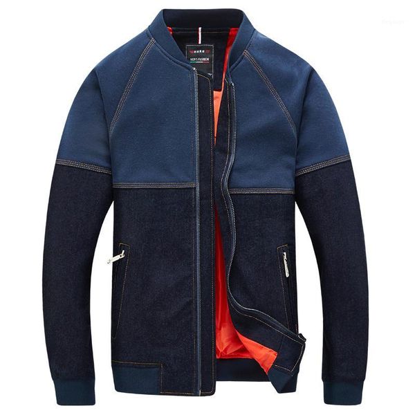 wholesale- 2016 fashion patchwork denim jacket men baseball collar active motorcycle mens bomber jackets zipper pockets windbreaker coat1, Black;brown
wholesale- 2016 fashion patchwork denim jacket men baseball collar active motorcycle mens bomber jackets zipper pockets windbreaker coat1, Black;brown