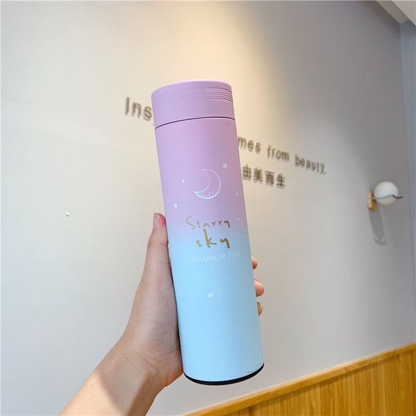 2021 new style sky smart thermos flask 304 stainless steel girl student cute cartoon gradient color diagonal cup
2021 new style sky smart thermos flask 304 stainless steel girl student cute cartoon gradient color diagonal cup