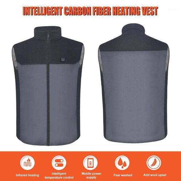 men's heated vest jacket washable usb charging cotton coat electric heating warm jacket outdoor camping hiking heated1, Gray;blue
men's heated vest jacket washable usb charging cotton coat electric heating warm jacket outdoor camping hiking heated1, Gray;blue