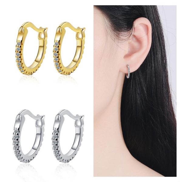 hoop & huggie pure silver s925 earring women jewelry cool gold crystal u deisgn girl accessories charm lady birthday gift, Golden;silver
hoop & huggie pure silver s925 earring women jewelry cool gold crystal u deisgn girl accessories charm lady birthday gift, Golden;silver