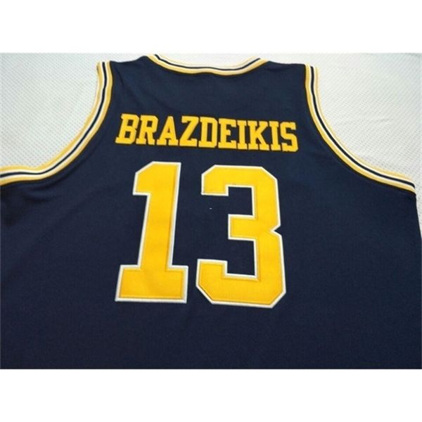 age men michigan wolverines ignas brazdeikis #13 college real embroidery jersey size s-4xl or custom any name or number jersey, Black
age men michigan wolverines ignas brazdeikis #13 college real embroidery jersey size s-4xl or custom any name or number jersey, Black
