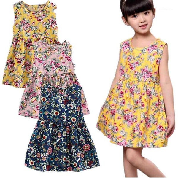 girl's dresses children kids girl sleeveless flower print cotton and linen floral dress baby spring summer vestidos1, Red;yellow
girl's dresses children kids girl sleeveless flower print cotton and linen floral dress baby spring summer vestidos1, Red;yellow