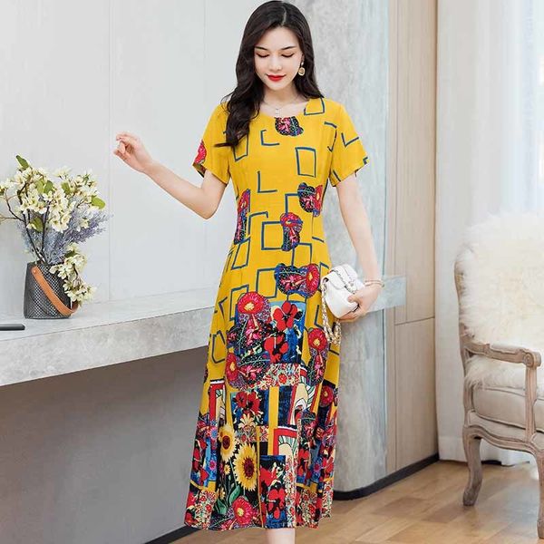 2021 new 5xl sundress women party long dress summer casual vintage short sleeve floral vestido female robe wwhu, Black;gray
2021 new 5xl sundress women party long dress summer casual vintage short sleeve floral vestido female robe wwhu, Black;gray