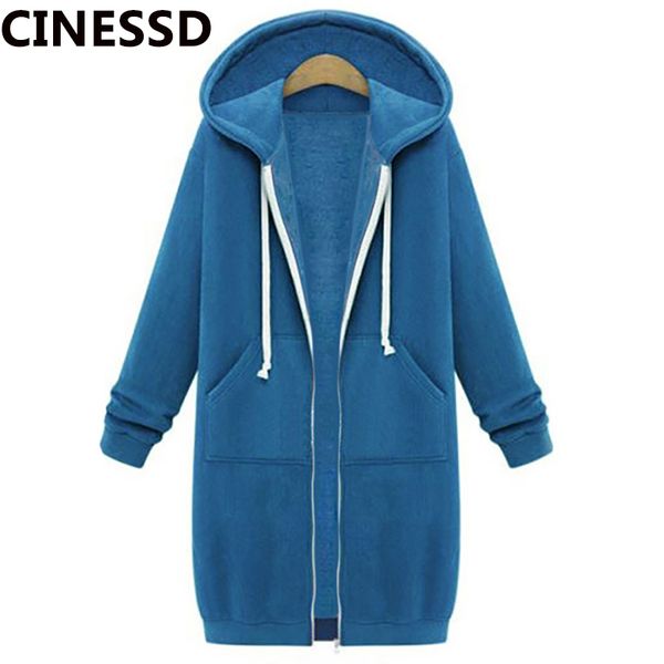 cinessd women hooded autumn winter coat jackets hoodies gray long sleeves cardigan zipper drawstring plus plush coats 13 colors 201112, Black;brown
cinessd women hooded autumn winter coat jackets hoodies gray long sleeves cardigan zipper drawstring plus plush coats 13 colors 201112, Black;brown