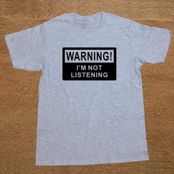 sport warning i'm not listening danger fun humour t shirt novelty funny tshirt mens clothing short sleeve camisetas t-shirt
sport warning i'm not listening danger fun humour t shirt novelty funny tshirt mens clothing short sleeve camisetas t-shirt