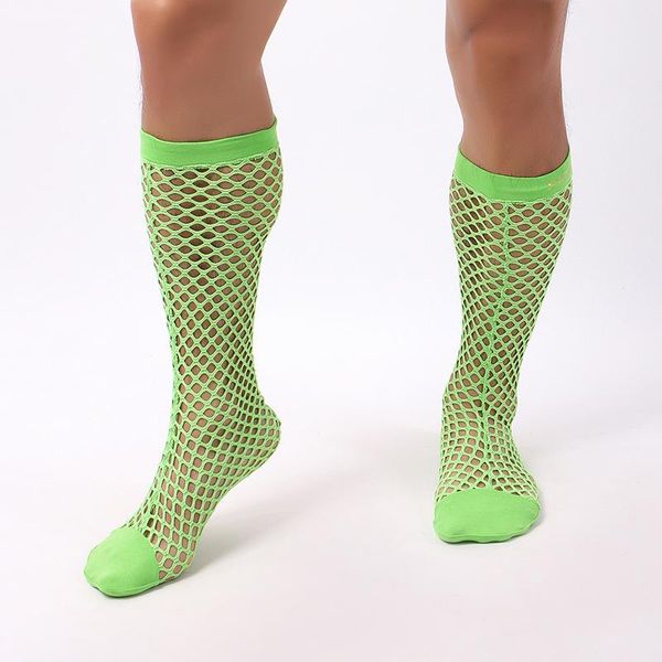 men socks mesh fishnet transparent tube socks high knee boys meias ciclismo beach clubwear costumes skarpety swiateczne, Black
men socks mesh fishnet transparent tube socks high knee boys meias ciclismo beach clubwear costumes skarpety swiateczne, Black