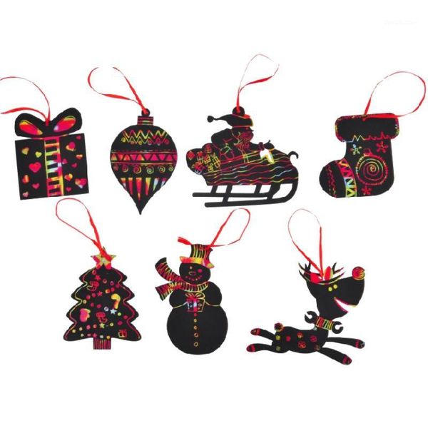 christmas decorations 7pcs scratch card rainbow paper art xmas tree hanging ornaments set decor1
christmas decorations 7pcs scratch card rainbow paper art xmas tree hanging ornaments set decor1