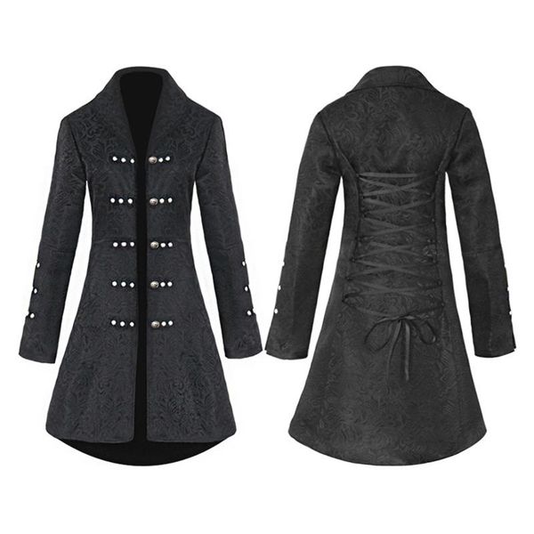 plus size vintage steampunk gothic woman jacket black retro victorian party lace-up jacquard gothic long coat female outwear, Black;brown
plus size vintage steampunk gothic woman jacket black retro victorian party lace-up jacquard gothic long coat female outwear, Black;brown