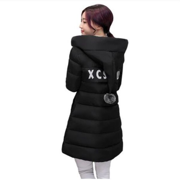 winter new down cotton-padded jacket women's long - style korean version of thin women's padded heavy student jacket, Black
winter new down cotton-padded jacket women's long - style korean version of thin women's padded heavy student jacket, Black
