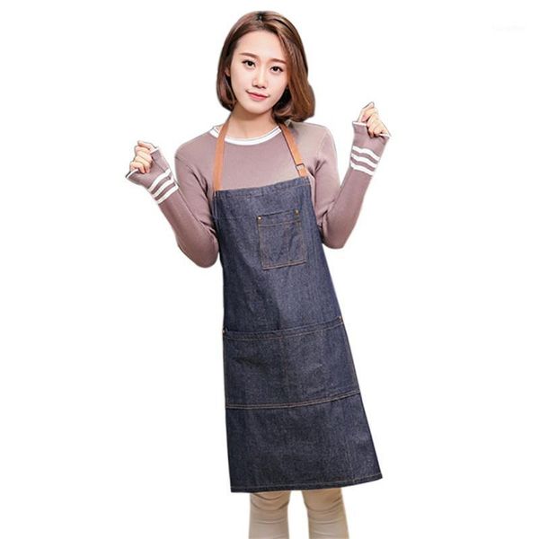 71*65cm women aprons cowboy antifouling aprons denim for simple kitchen chef cooking uniform1
71*65cm women aprons cowboy antifouling aprons denim for simple kitchen chef cooking uniform1