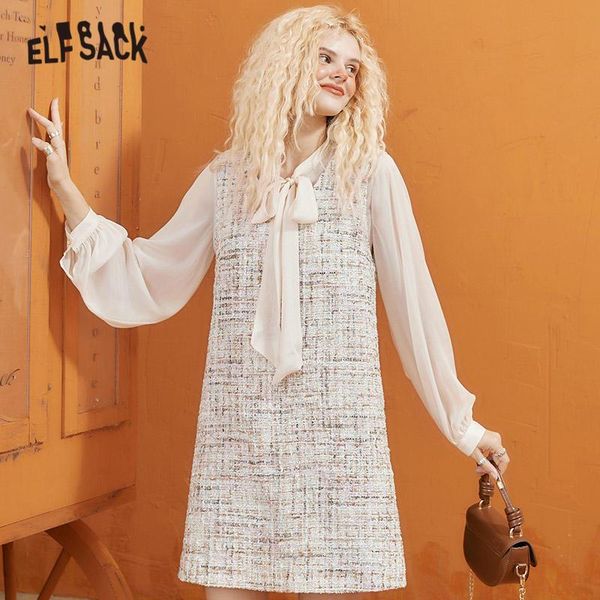 elfsack tweed bow neckline mini dresses women 2 pieces sets,2020 autumn vintage lantern sleeve,korean ladies,casual party dress, Black;gray
elfsack tweed bow neckline mini dresses women 2 pieces sets,2020 autumn vintage lantern sleeve,korean ladies,casual party dress, Black;gray