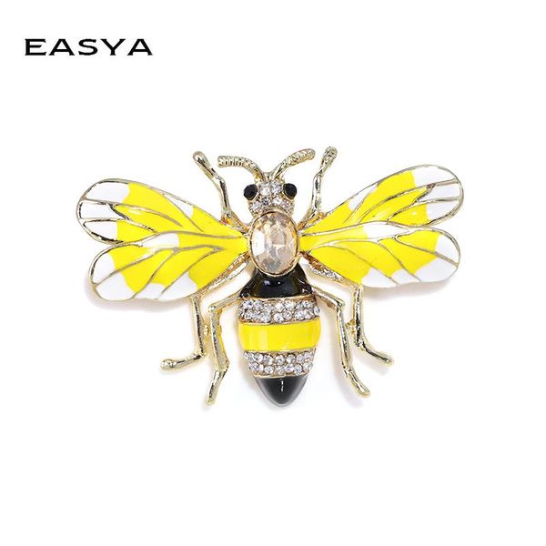 easya new fashion cute enamel honey bee brooch yellow purple rhinestone insect brooch for women clothing accessories, Gray
easya new fashion cute enamel honey bee brooch yellow purple rhinestone insect brooch for women clothing accessories, Gray