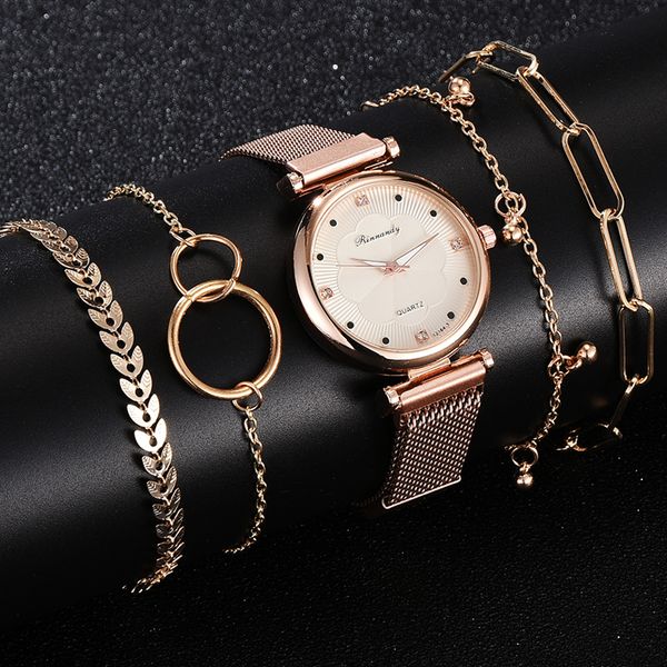 fashion 5pcs women watches luxury magnet buckle flower rhinestone ladies quartz wrist watch bracelet set reloj mujer
fashion 5pcs women watches luxury magnet buckle flower rhinestone ladies quartz wrist watch bracelet set reloj mujer