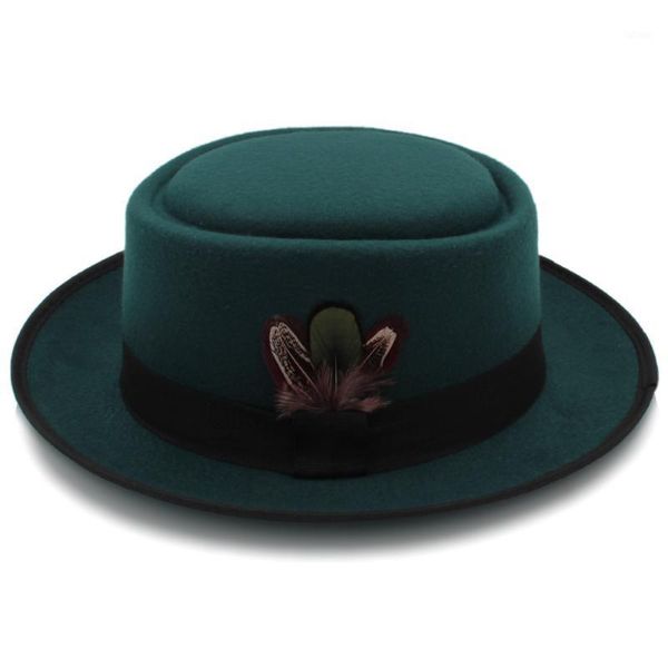 2020 women men autumn felt pork pie hat for lad crushable hat fedora walter dad winter retro fedora1, Blue;gray
2020 women men autumn felt pork pie hat for lad crushable hat fedora walter dad winter retro fedora1, Blue;gray