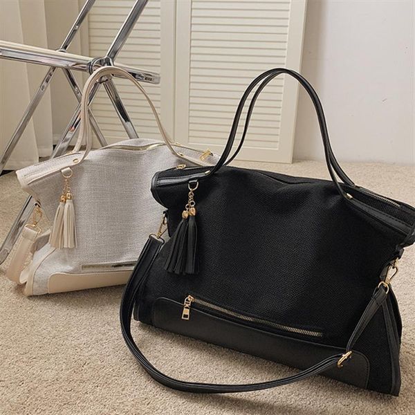 new original design simple large capacity handbags 2020 popular new fashion shoulder messenger bag canvas portable width 43cm
new original design simple large capacity handbags 2020 popular new fashion shoulder messenger bag canvas portable width 43cm