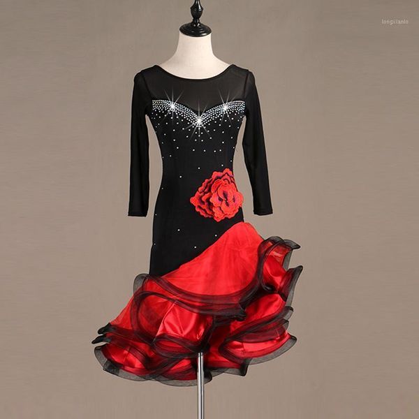 ladies latin dance costume dress party diamond big red flower embellishment for dancing performance dresses1, Black;red
ladies latin dance costume dress party diamond big red flower embellishment for dancing performance dresses1, Black;red