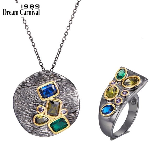 dreamcarnival1989 new delicate feminine round pendant necklace ring set for women all shape multi colors cubic zirconia pr6675s2, Golden;white
dreamcarnival1989 new delicate feminine round pendant necklace ring set for women all shape multi colors cubic zirconia pr6675s2, Golden;white