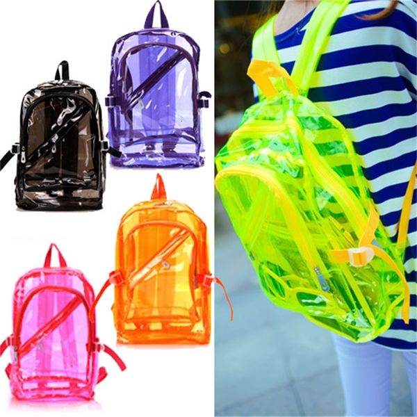 colorful shouder bag student zipper clear backpack transparent bookbag school ing
colorful shouder bag student zipper clear backpack transparent bookbag school ing