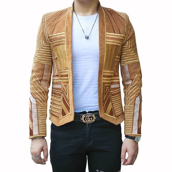 2020 of high men quality velvet blazer men's stage party jacket cwwv, White;black
2020 of high men quality velvet blazer men's stage party jacket cwwv, White;black