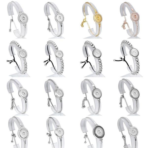 new snap jewelry metal 18mm snap bracelet bangles button adjustable chain bracelets for women summer jlljrt, Golden;silver
new snap jewelry metal 18mm snap bracelet bangles button adjustable chain bracelets for women summer jlljrt, Golden;silver