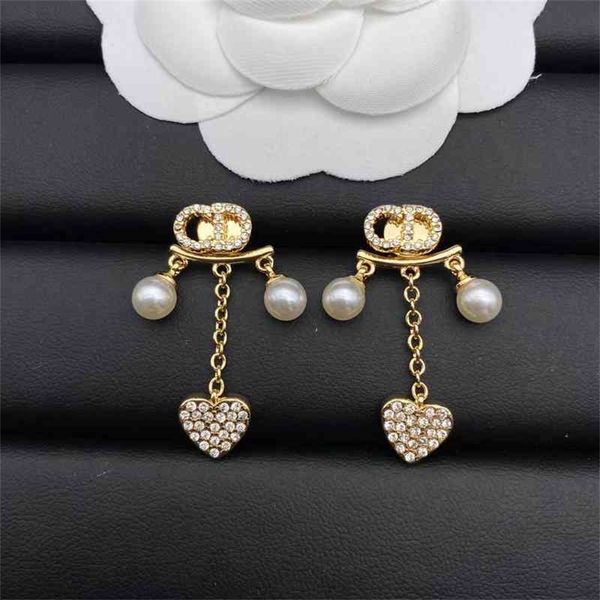 87% off wholesale shop new diamond silver needle earrings female brass pearl love tassel earrings, Golden
87% off wholesale shop new diamond silver needle earrings female brass pearl love tassel earrings, Golden