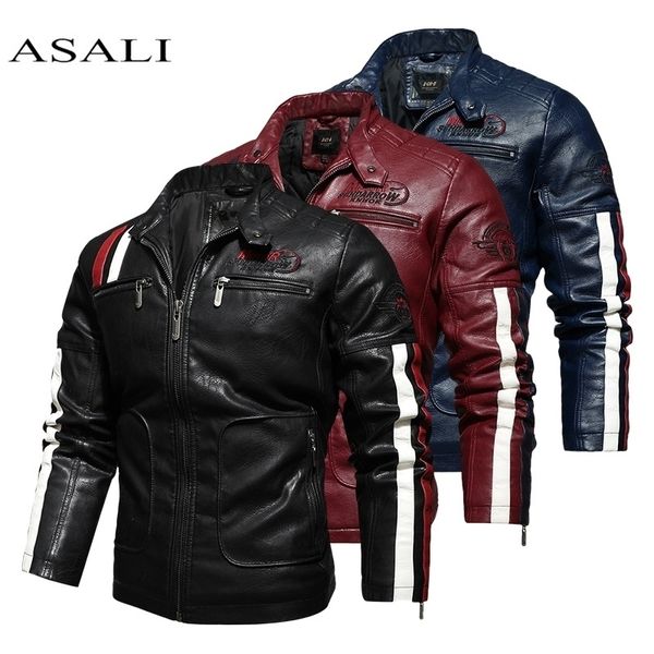 leather jacket men bomber baseball jacket biker pu coat faux pilot fleece college leather black slim fit motorcycle 201123, Black;brown
leather jacket men bomber baseball jacket biker pu coat faux pilot fleece college leather black slim fit motorcycle 201123, Black;brown