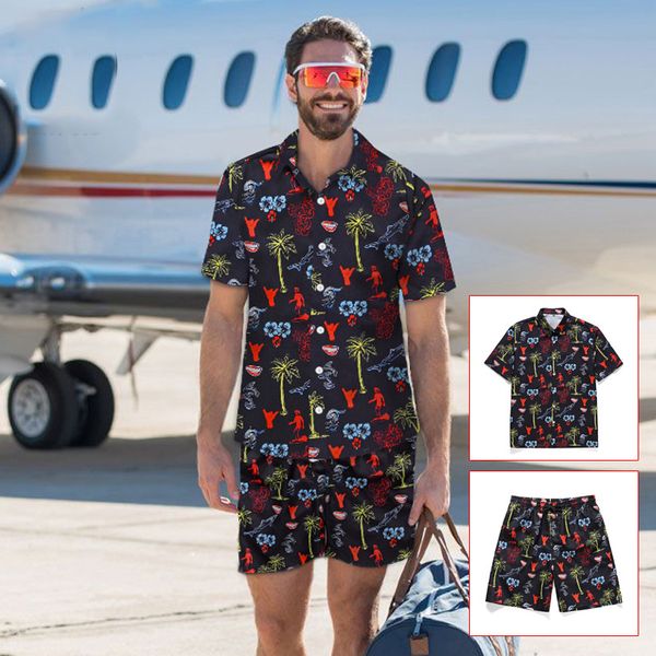 2020 men's shirt new will see casual beach suit manga short cardigan fashion drying hip hop set, Gray
2020 men's shirt new will see casual beach suit manga short cardigan fashion drying hip hop set, Gray