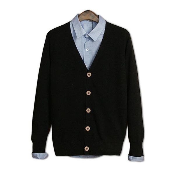 2021 spring autumn male knitted tights solid cardigan color with cleavage in nightgown men's fine sweater z5r2, White;black 
2021 spring autumn male knitted tights solid cardigan color with cleavage in nightgown men's fine sweater z5r2, White;black