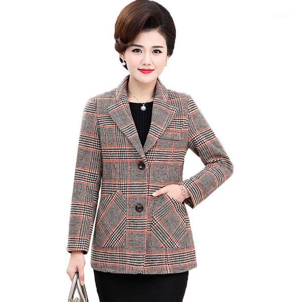 women spring autumn suit jacke fashion slim casual lattice blazer female middle-aged mother plus size short outerwear r2541, Black;brown
women spring autumn suit jacke fashion slim casual lattice blazer female middle-aged mother plus size short outerwear r2541, Black;brown