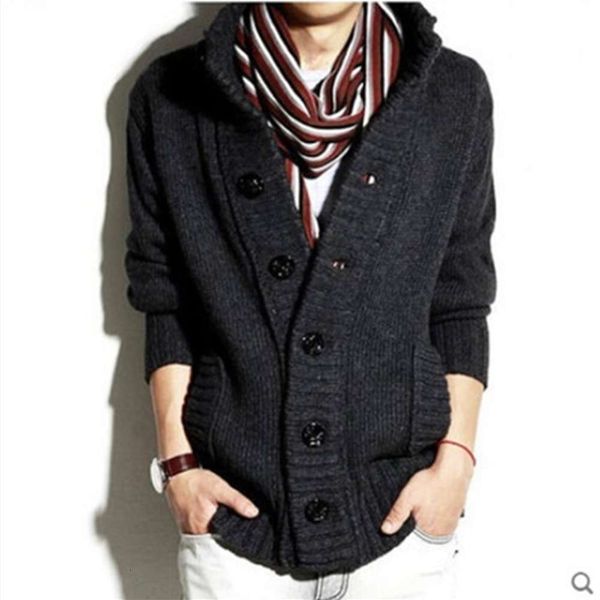 autumn and winter men coats stand collar big buttons knitted cardigan sweater8uy, Black
autumn and winter men coats stand collar big buttons knitted cardigan sweater8uy, Black