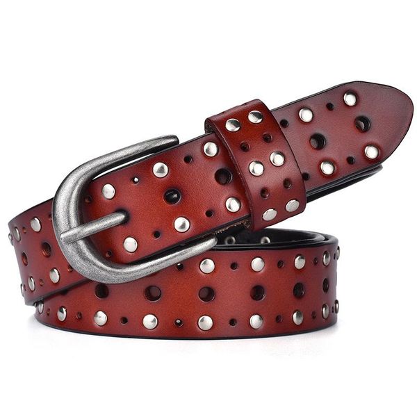 belts leather belt ladies cowhide pin buckle female rivet decorative pants korean version, Black;brown
belts leather belt ladies cowhide pin buckle female rivet decorative pants korean version, Black;brown