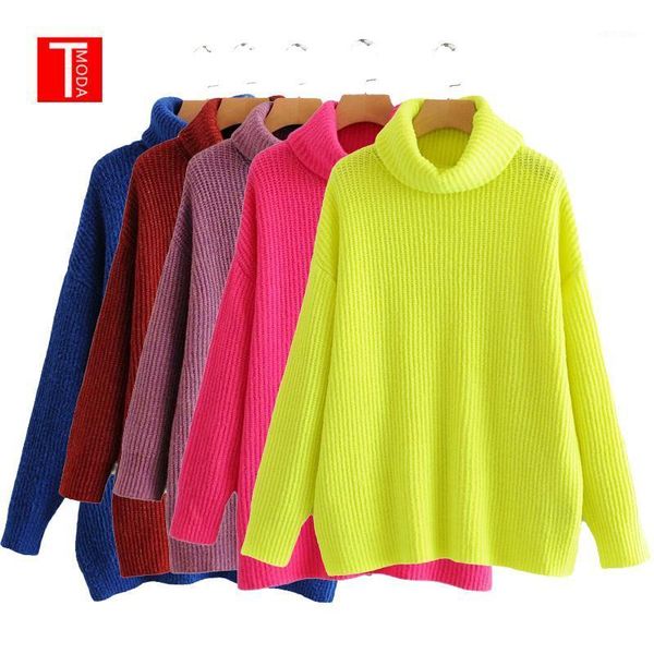 2020 winter women fluorescence neon turtleneck oversized sweaters long sleeves loose comfy pullovers solid colors sweater1, White;black
2020 winter women fluorescence neon turtleneck oversized sweaters long sleeves loose comfy pullovers solid colors sweater1, White;black