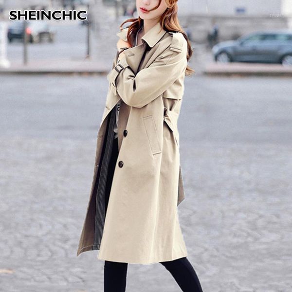 women's trench coats korean fashion medium long coat for women 2021 autumn khaki double-breasted sleeve casual outwear xxl1, Tan;black
women's trench coats korean fashion medium long coat for women 2021 autumn khaki double-breasted sleeve casual outwear xxl1, Tan;black