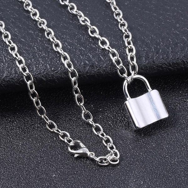 punk style padlock pendant necklace harajuku streetwear thorns flame choker necklace for women men jewelry, Golden;silver
punk style padlock pendant necklace harajuku streetwear thorns flame choker necklace for women men jewelry, Golden;silver