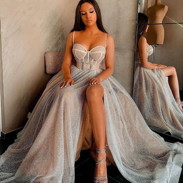 sparkling sequin evening dresses long a-line sweetheart spaghetti strap split champagne prom dress 2022 formal party gowns, White;pink
sparkling sequin evening dresses long a-line sweetheart spaghetti strap split champagne prom dress 2022 formal party gowns, White;pink