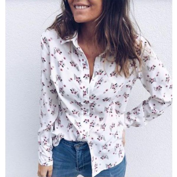women shirts long sleeve turn down collar blouse women floral print casual loose shirt ladies blouses clothes ws9469w1, White
women shirts long sleeve turn down collar blouse women floral print casual loose shirt ladies blouses clothes ws9469w1, White