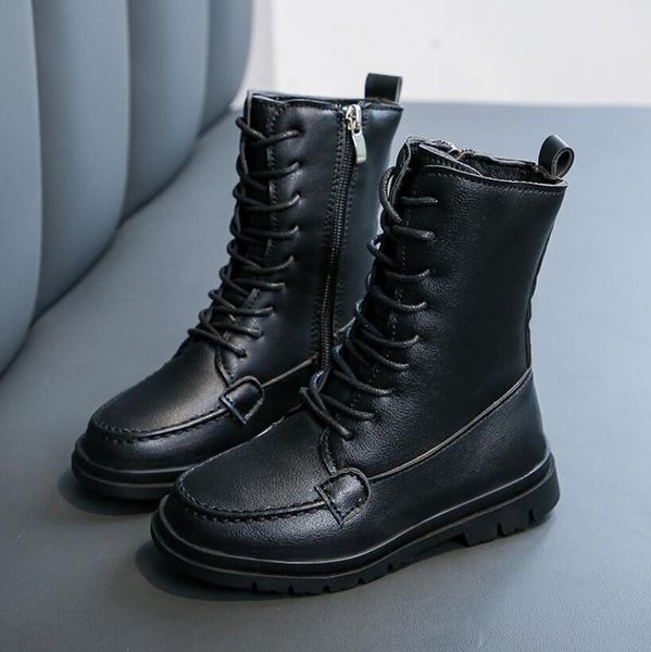 pu leather children martin boots boys girls sport shoes fashion embroidered soft non slip ankle kids fashion boots wmthrw, Black
pu leather children martin boots boys girls sport shoes fashion embroidered soft non slip ankle kids fashion boots wmthrw, Black