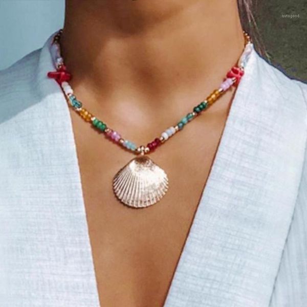 chokers handmade gold-color large shell pendant necklace fashion creative design pearl choker jewelry bohemian colier femme accessorie1, Golden;silver
chokers handmade gold-color large shell pendant necklace fashion creative design pearl choker jewelry bohemian colier femme accessorie1, Golden;silver