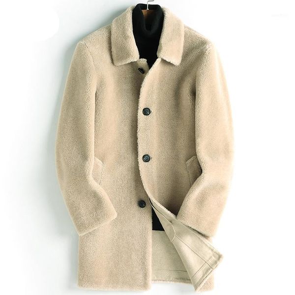 2019 new winter men sheep sheared long coat fur one men's genuine leather jacket male real fur jackets coat1, Black
2019 new winter men sheep sheared long coat fur one men's genuine leather jacket male real fur jackets coat1, Black