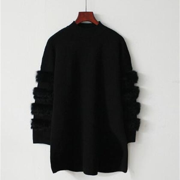 2021 new real rabbit designer pink skin female sweater warm winter sleeve long femme pull jumpers vkc9, White;black
2021 new real rabbit designer pink skin female sweater warm winter sleeve long femme pull jumpers vkc9, White;black