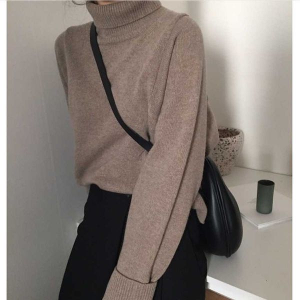 women's autumn winter sweaters pullover turtleneck solid minimalist elegant office lady loose, White;black
women's autumn winter sweaters pullover turtleneck solid minimalist elegant office lady loose, White;black