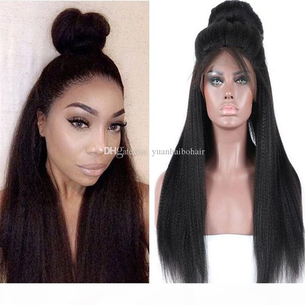 brazilian human hair wig 1b yaki straight lace front wig for black women ing, Black;brown
brazilian human hair wig 1b yaki straight lace front wig for black women ing, Black;brown