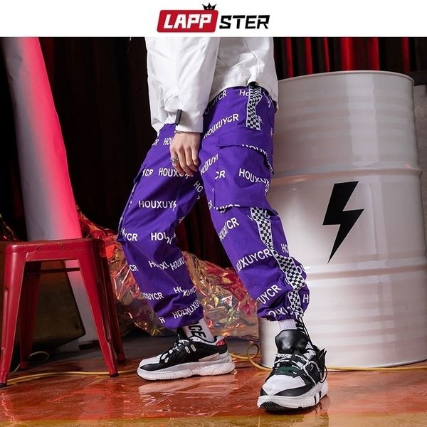 lappster men streetwear side striped joggers pants mens hip hop checkerboard pockets sweatpants black trousers track pants 201118
lappster men streetwear side striped joggers pants mens hip hop checkerboard pockets sweatpants black trousers track pants 201118