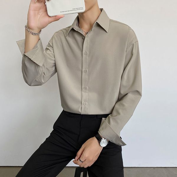 casual shirt men skin friendly comfortable drape camisa masculina slim fit time limited, White;black
casual shirt men skin friendly comfortable drape camisa masculina slim fit time limited, White;black
