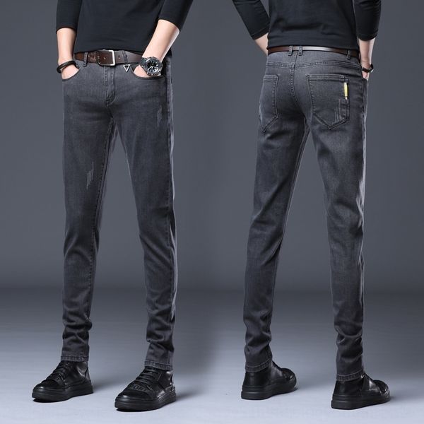 la4bf 2202 autumn stretch new jeans men's slim fit straight trendy casual jeansoblique and jeanstrousers and jeans bag long pants anka, Blue
la4bf 2202 autumn stretch new jeans men's slim fit straight trendy casual jeansoblique and jeanstrousers and jeans bag long pants anka, Blue