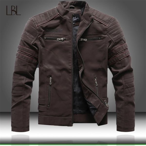autumn winter men's leather jacket casual fashion stand collar motorcycle jacket men slim pu leather coats 211222, Black
autumn winter men's leather jacket casual fashion stand collar motorcycle jacket men slim pu leather coats 211222, Black