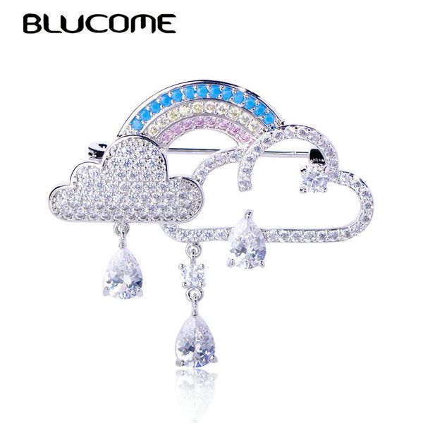 blucome exquisite zircon brooches cloud rainbow water drop shape copper jewelry women girl clothes scarf suit accessories gifts 201009, Gray
blucome exquisite zircon brooches cloud rainbow water drop shape copper jewelry women girl clothes scarf suit accessories gifts 201009, Gray