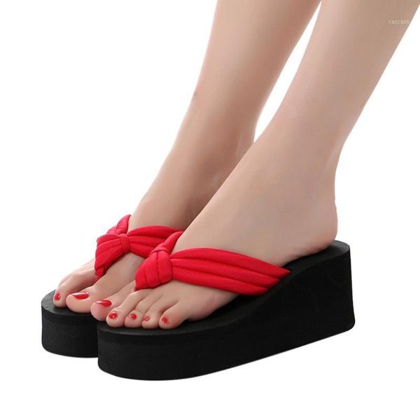 jaycosin summer women flip flops fashion slope and thick sand beach slippers candy color wedges platform outdoor slippers a5131, Black
jaycosin summer women flip flops fashion slope and thick sand beach slippers candy color wedges platform outdoor slippers a5131, Black