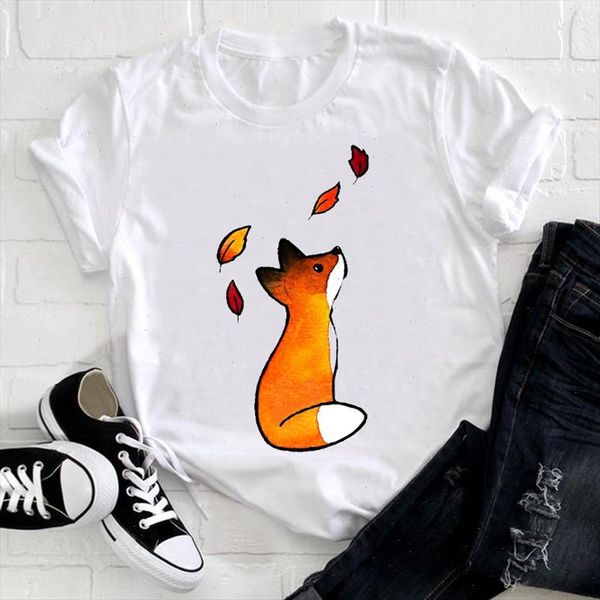 women short sleeve flower kawaii cute fox spring summer animal clothes ladies graphic print tee tshirt female t shirt, White
women short sleeve flower kawaii cute fox spring summer animal clothes ladies graphic print tee tshirt female t shirt, White