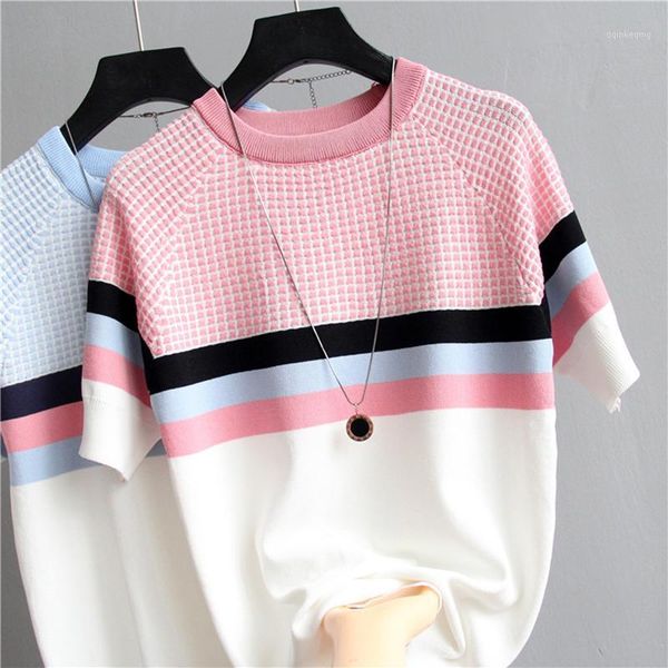 shintimes plaid t shirt women striped tshirt knitted cotton 2019 korean t-shirt woman clothes tee shirt femme camisetas mujer1, White
shintimes plaid t shirt women striped tshirt knitted cotton 2019 korean t-shirt woman clothes tee shirt femme camisetas mujer1, White